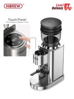 HiBREW Automatic Burr Mill Electric Coffee Grinder with 48 Gears for Espresso American Coffee Pour Over Visual Bean Storage G7