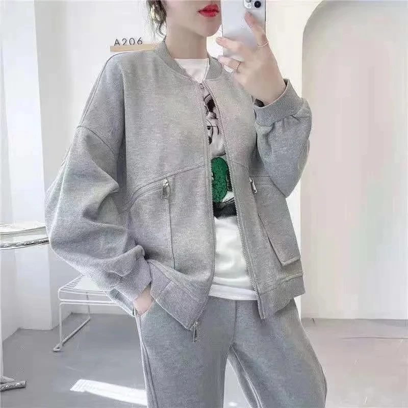 2024 Casual Women\'s Bomber Chaquetas Spring Fall Baseball Jackets Loose Candy Colors Ceketler Fashion Zipper New Outerwear