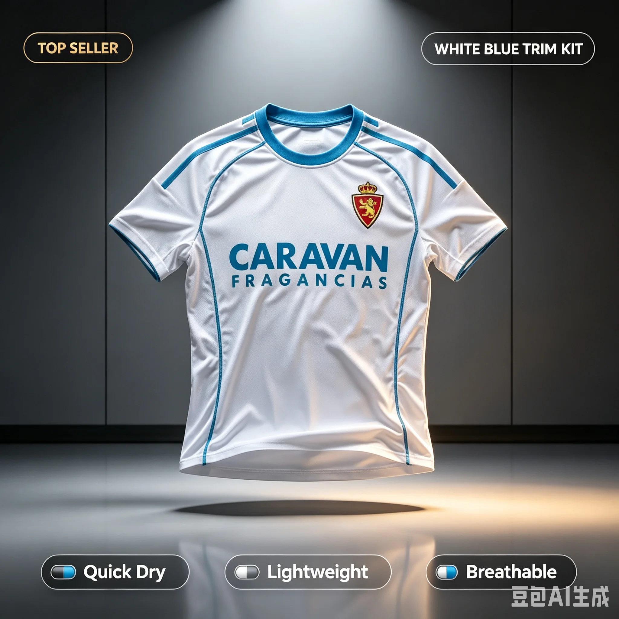 Wear Same Hot Selling Quick Drying 3D Printed Jersey Real Zaragoza Quick Dry Breathable T-shirt FamilyMatching parent-child
