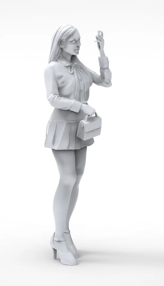 1/35 Die Cast Resin Diagram Model Assembly Kit Unassembled Girl In Action Series Resin Model White Model Free Shipping A2011