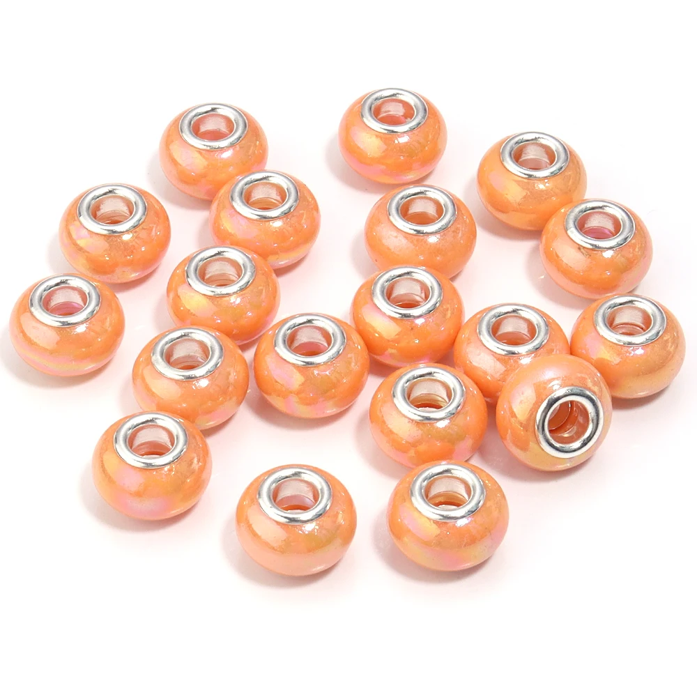 20Pcs Resin Round Beads for DIY Bracelet and Necklace Making
