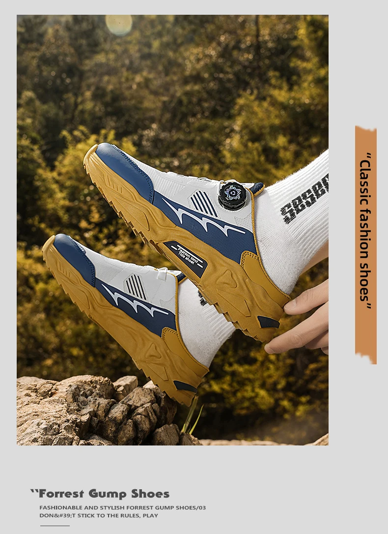 Herren Koreanische Lässige Atmungsaktive Freizeitschuhe Sommer Weichsohlige Rutschfeste Jugend-Halbslipper mit Drehbaren Schnürsenkeln Sport-Trendschuhe – Detail 10