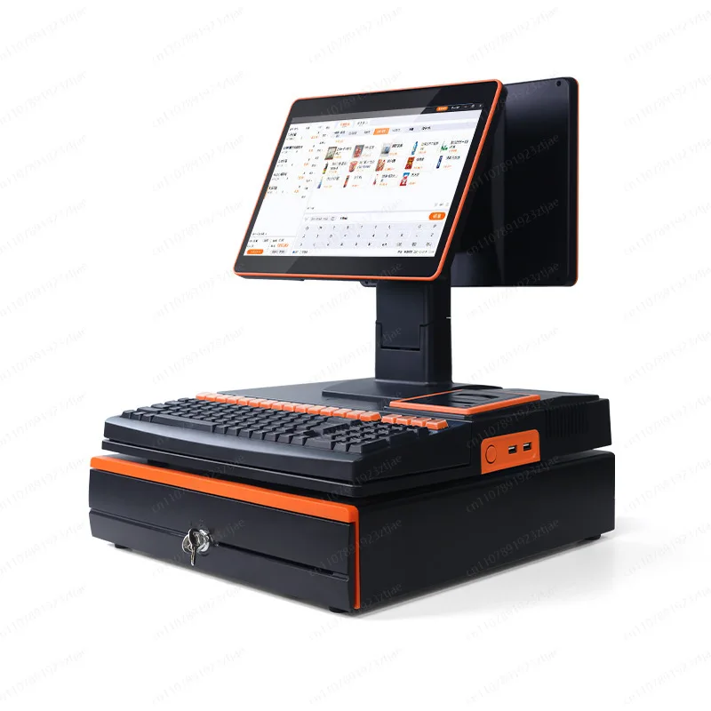 Dual-screen Touch Register Catering Retail Register Supermarket Convenience Store Computer Cash Register System All-in-one