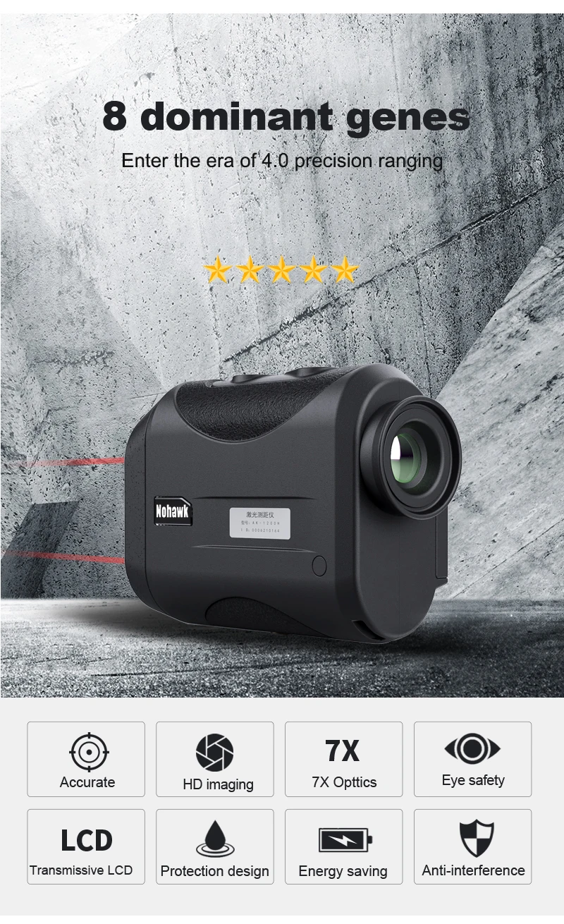 1000m OEM Range Finder Telescope Scope distance meter Portable Golf Laser Rangefinder For Hunting