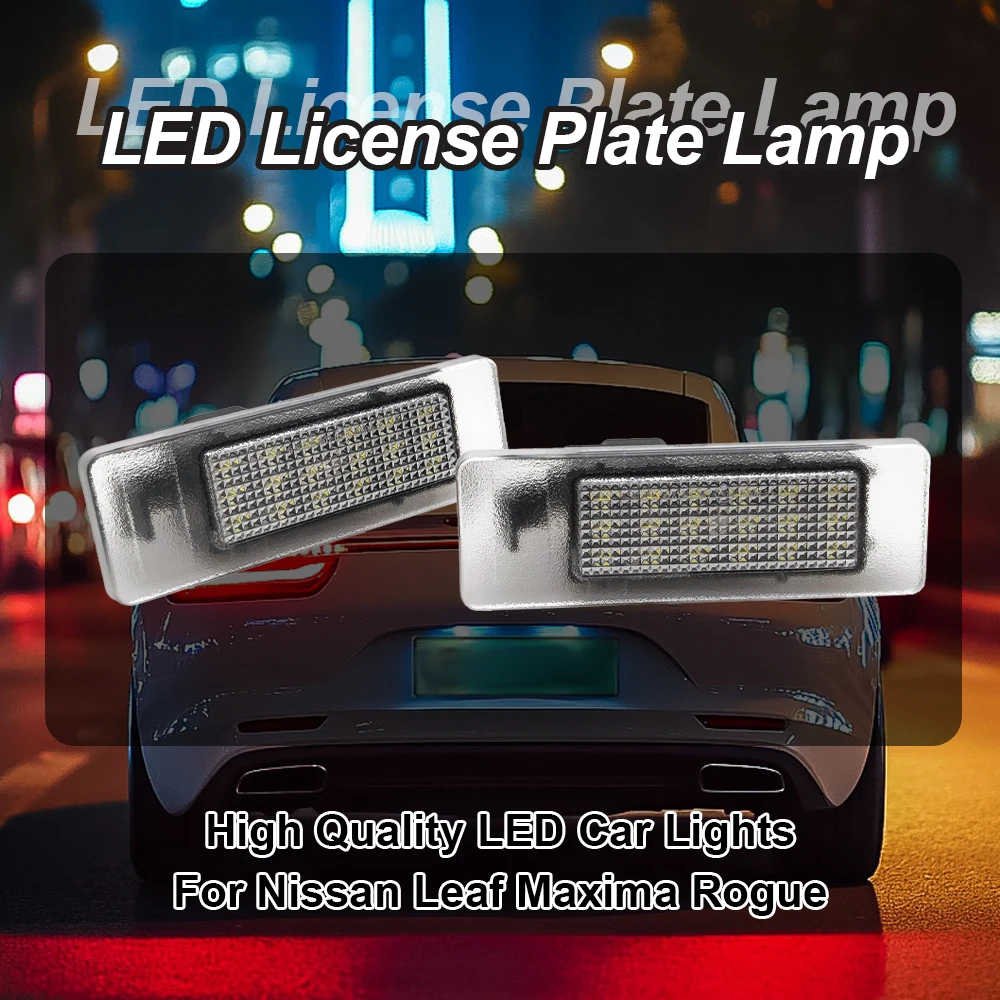 LED-Kennzeichenbeleuchtung weiß für Leaf Maxima Rogue Sport GTR Infiniti Q50 Q60 QX30 Dacia Duster ll