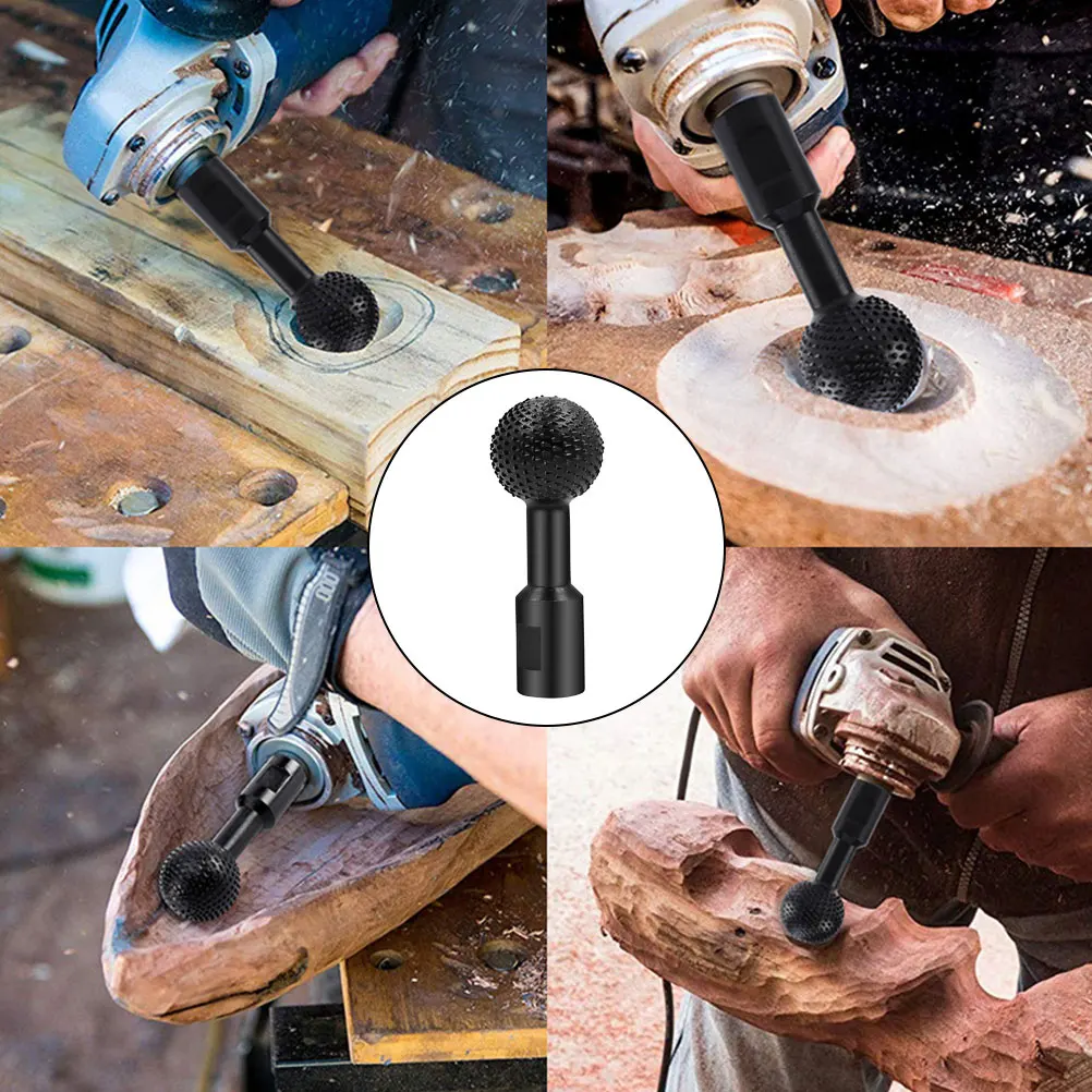 

Portable Angle Grinder Head Rotary File Steel Grinding Head Wood Carving Tool Metal Milling Cutter Wear Resistant Durable For