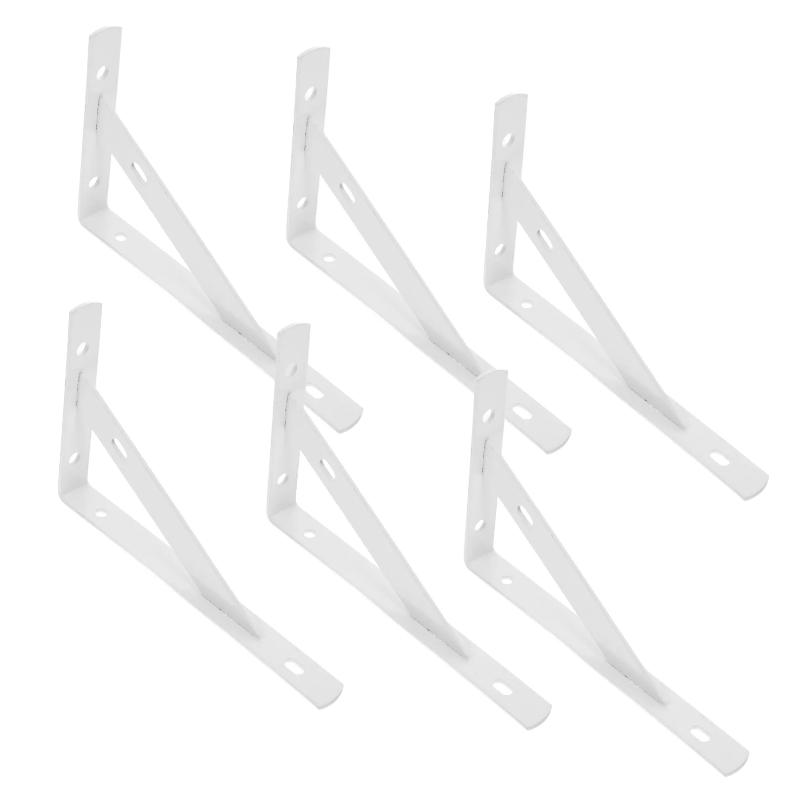 

6Pcs Wall Shelf Brackets Steel Heavy Duty Floating Shelf Supports for Home Storage Solutions Shelving Brackets for Walls