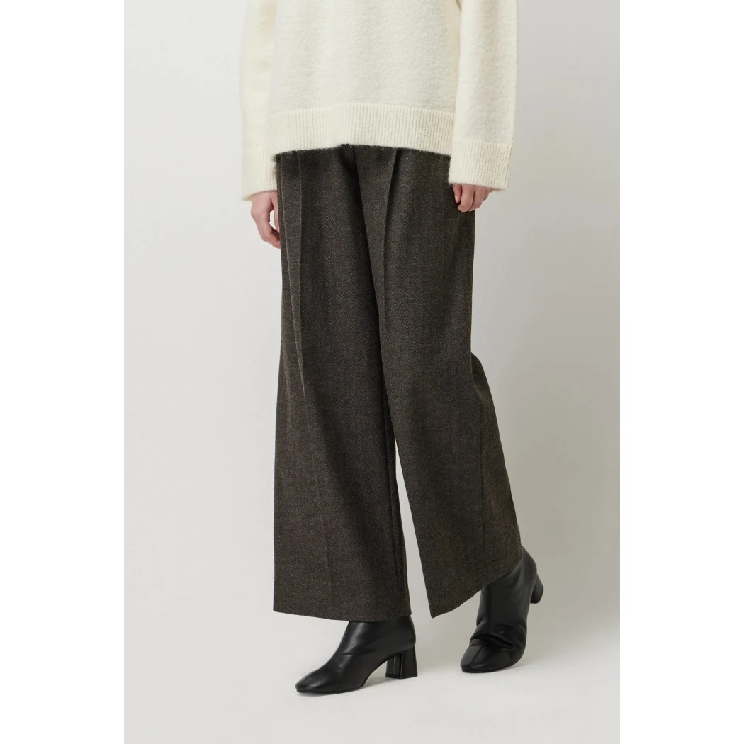 

Mimifa 2026 New SIS Pure Original 52 Woolen 3D Versatile Straight Leg Casual Pants Ladies Comfortable l Waist Trousers