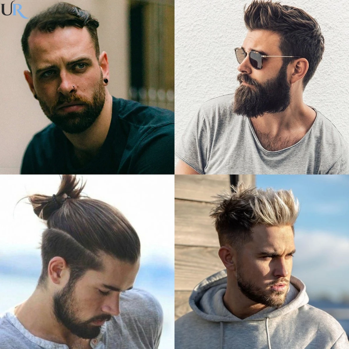 Peruca de cabelo masculina