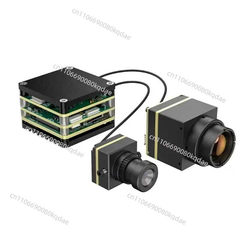 Dual‑Sensor Visual Sensing Cube Module, Thermal & Optical Imaging, Auto Target Lock Tracking Function