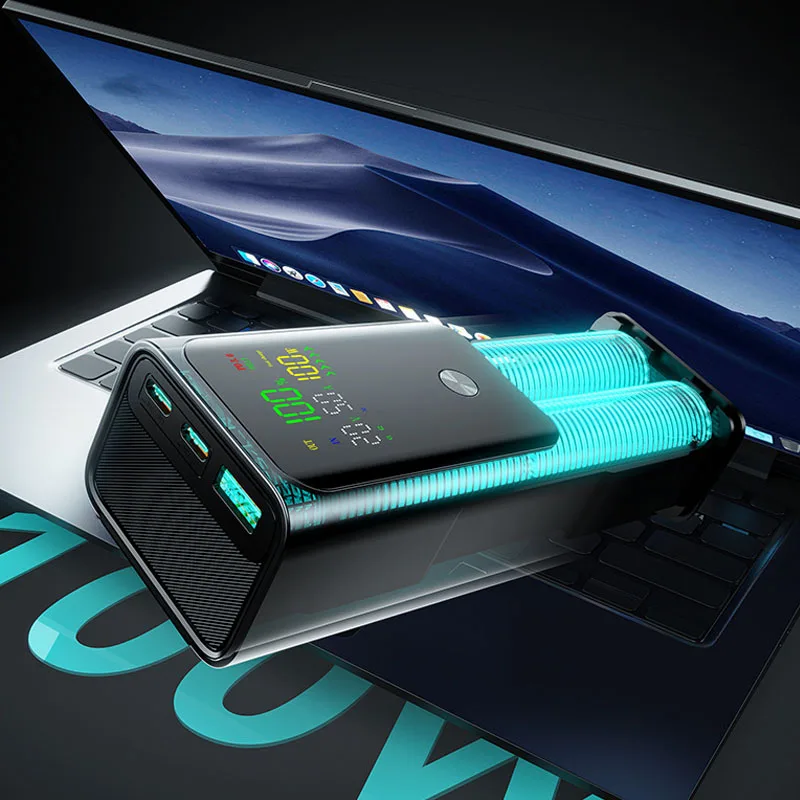 

20000mAh Large Capacity 100W Two-way Ultra-fast Portable Charger Laptop, Smartphone Tablet Wide Compatibility Worry-free Travel