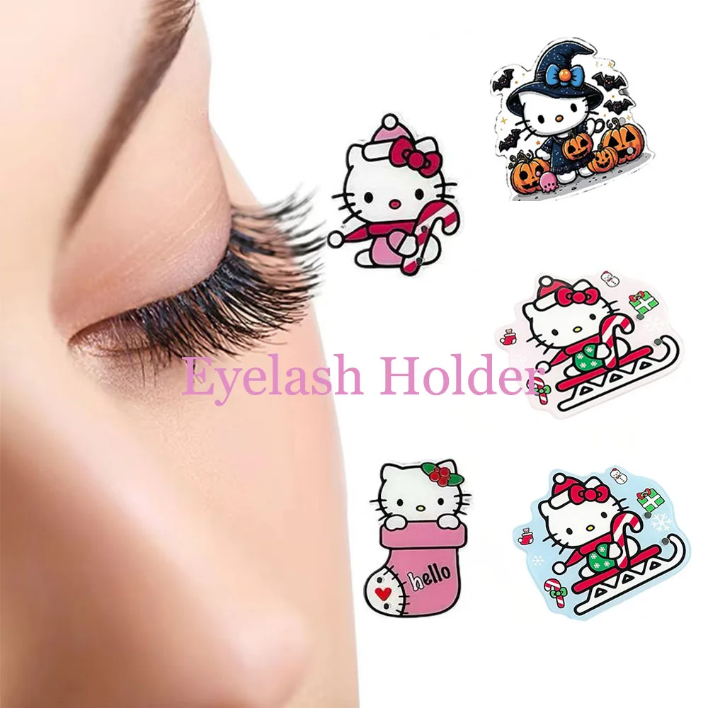 

Halloween Acrylic Lash Pallet Magnetic Suction Acrylic Eyelash Extension False Lashes Tray Holder Display Board