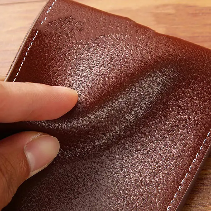 Vintage  Foldable Wallet For Men Minimalist Soft PU Leather Purse Credit Card Holder Money Change Pouch Man Birthday Gift