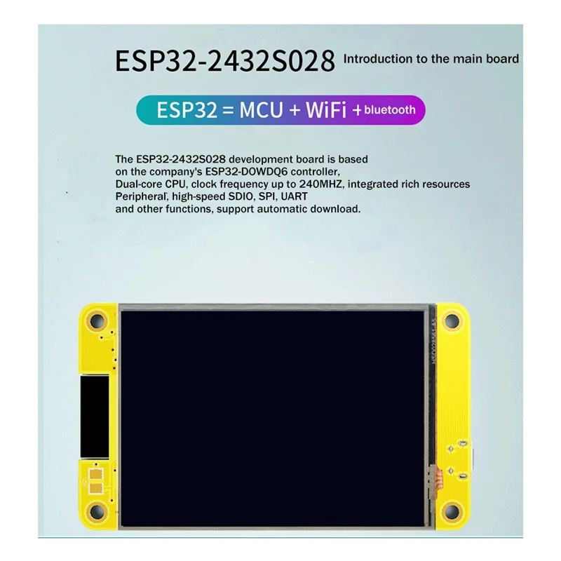 Esp32 wifi bluetooth entwicklungs karte 2,8 zoll x320 smart display bildschirm tft modul lvgl touchscreen