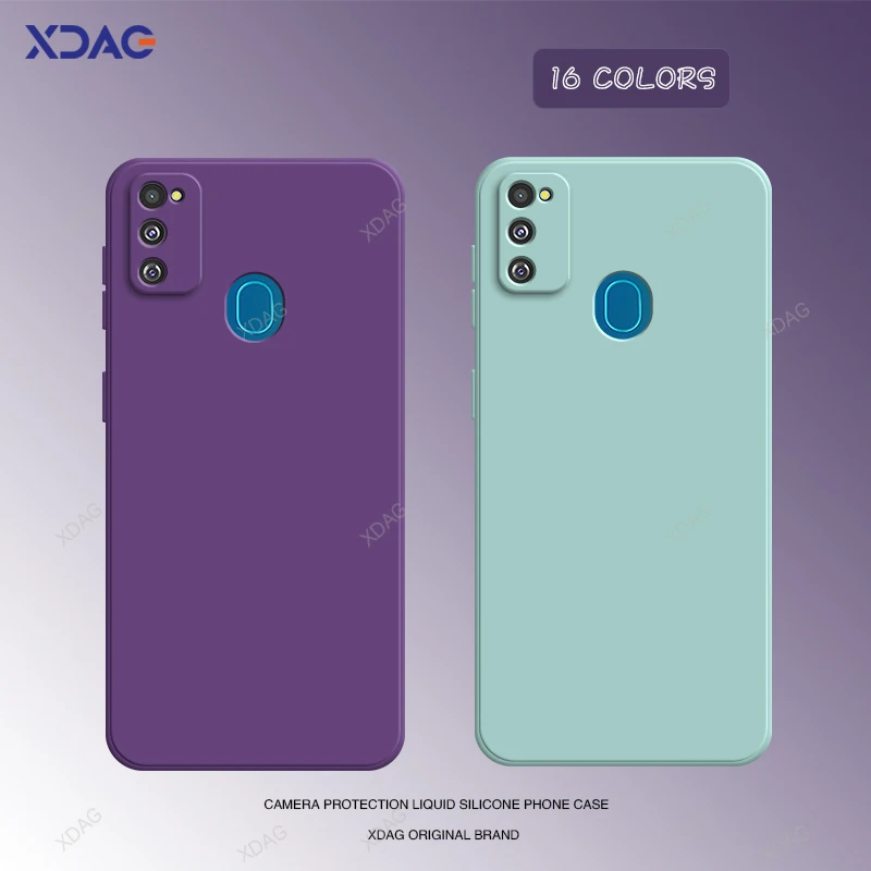 

Original Back Cover for Samsung Galaxy M30s 6.4" Soft Camera Protection Candy Color SM-M307F SM-M3070 Liquid Silicone Phone Case