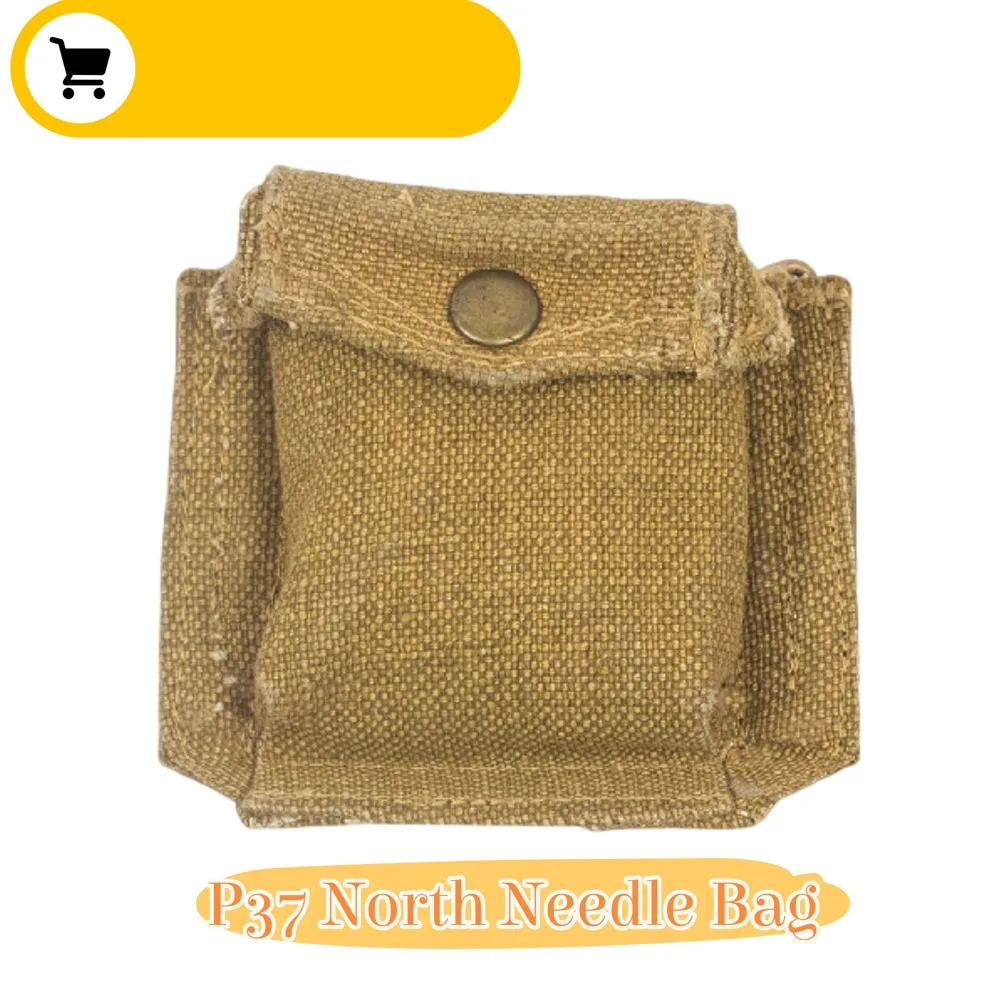 

WWII P37 Kit Square Miscellaneous Bag Compass Bag Equipment Film TV Version Multitool UK Outdoor Waist Bag WW2 Gear