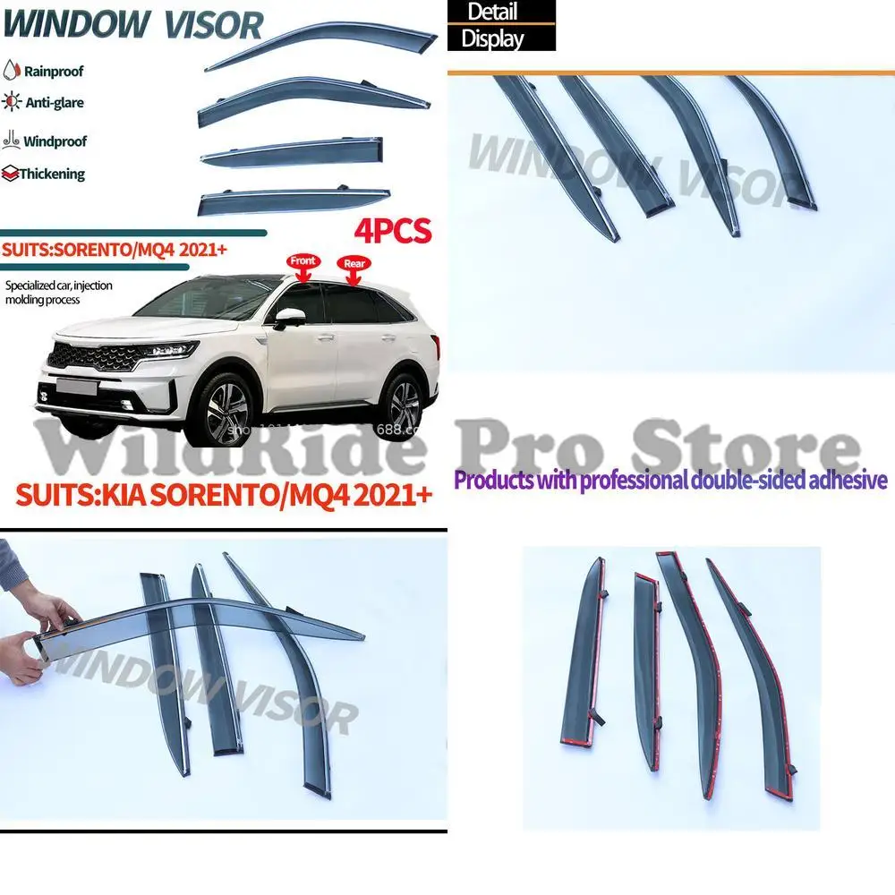 

1 set For KIA SORENTO 2021+ Window Visors Rain Guards