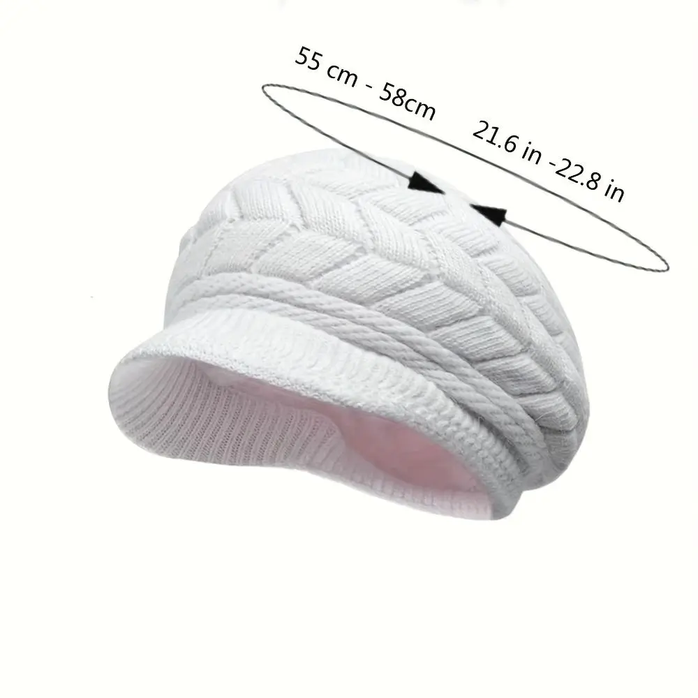 بلون رشاقته الدافئة ستريبر محبوك قبعة الشتاء سدادات حماية الأذن النساء قبعة البيريه عادية مطاطا رشاقته متماسكة قبعة في الهواء الطلق