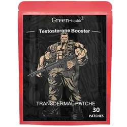 Testosterone Booster for Men with Horny Goat Weed, Maca Root Transdermal Patches Energy Stamina Strength 30 Patches