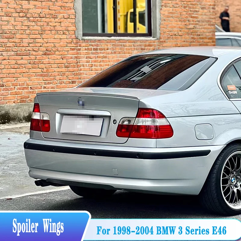 Spoiler Posteriore Nero Lucido Per BMW E46 Serie 3 1999-2005: Alettone In ABS Per Tuning, Stile Sportivo E Aerodinamica