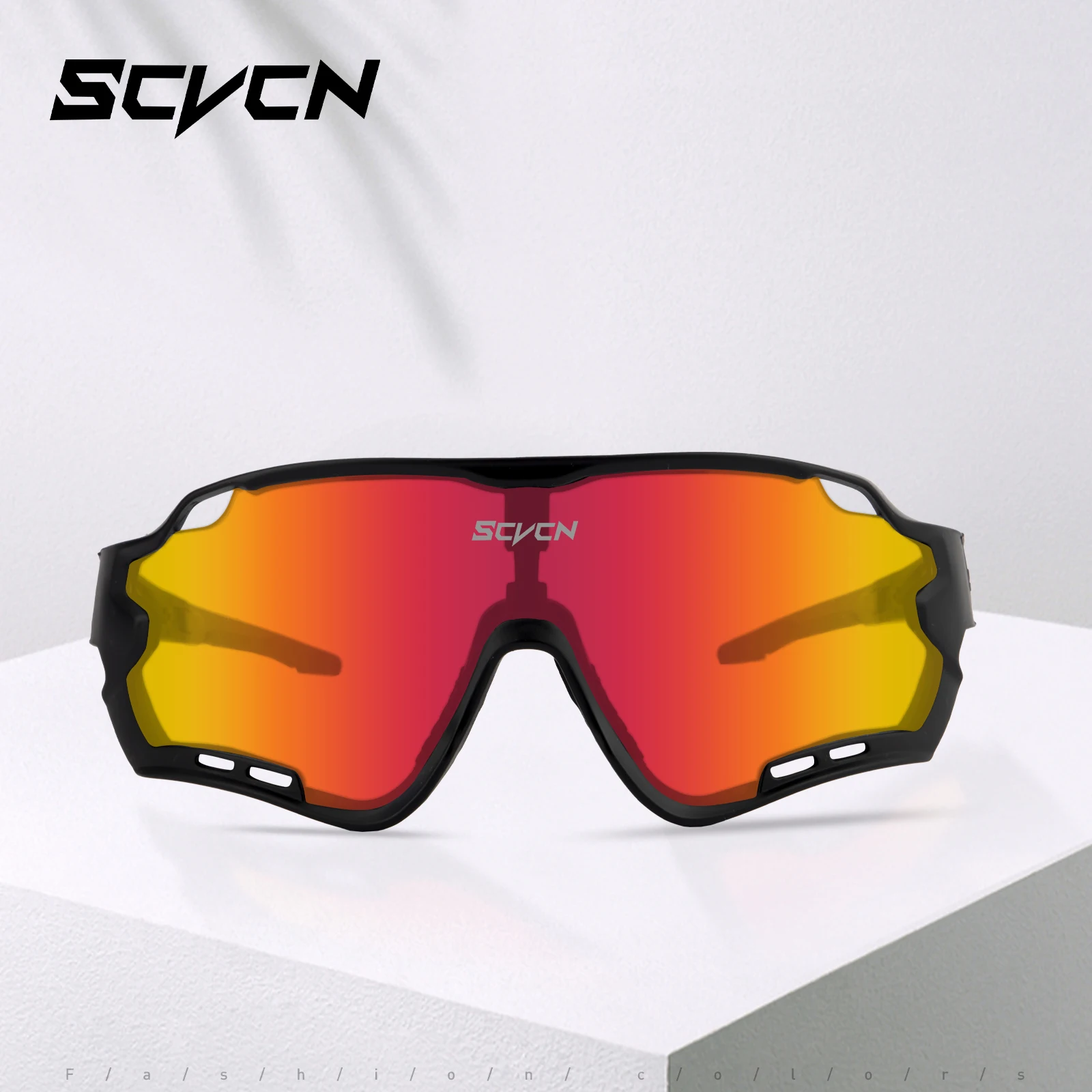 SCVCN Cycling Glasses Men MTB Cycling Sunglasses UV400 Outdoor Sports Bicycle Glasses Women Road Bike Sunglasses