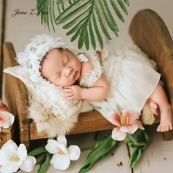 Newborn baby photo props lace hat dress infant girls princess sweet cute outfits baby shower gift