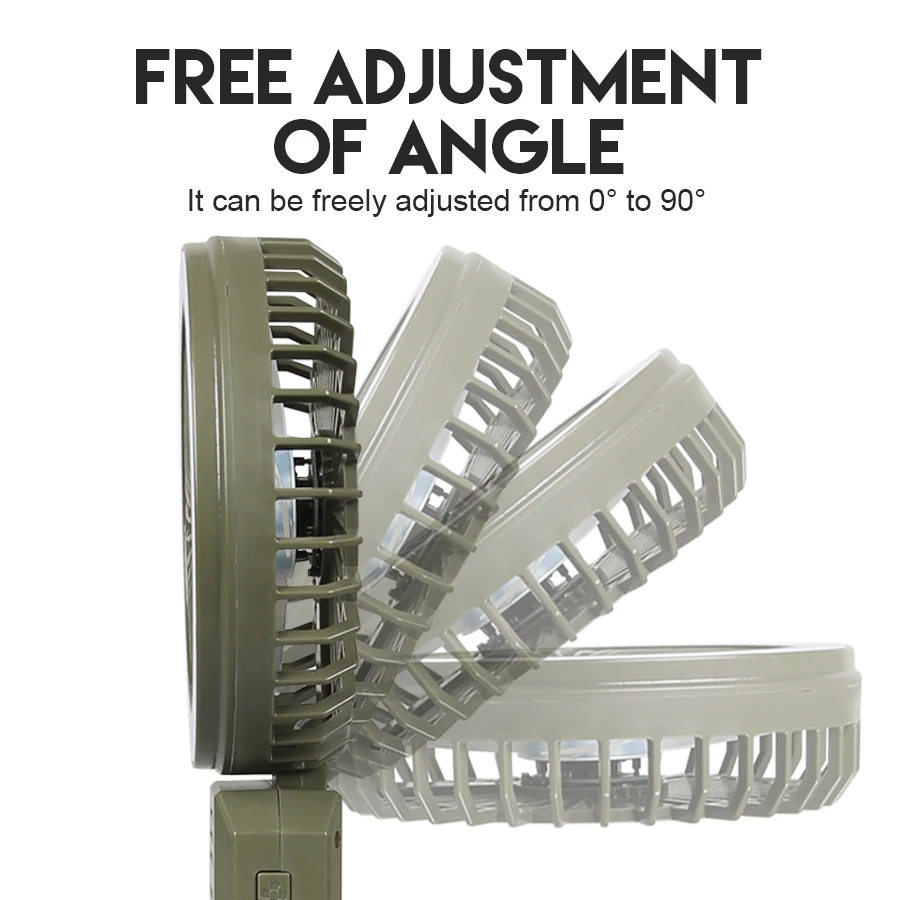 4000mAh Fan Light Camping Lantern Rechargeable torch Power Bank 3 Speed LED Light Portable flashlight Outdoor Emergency Hiking