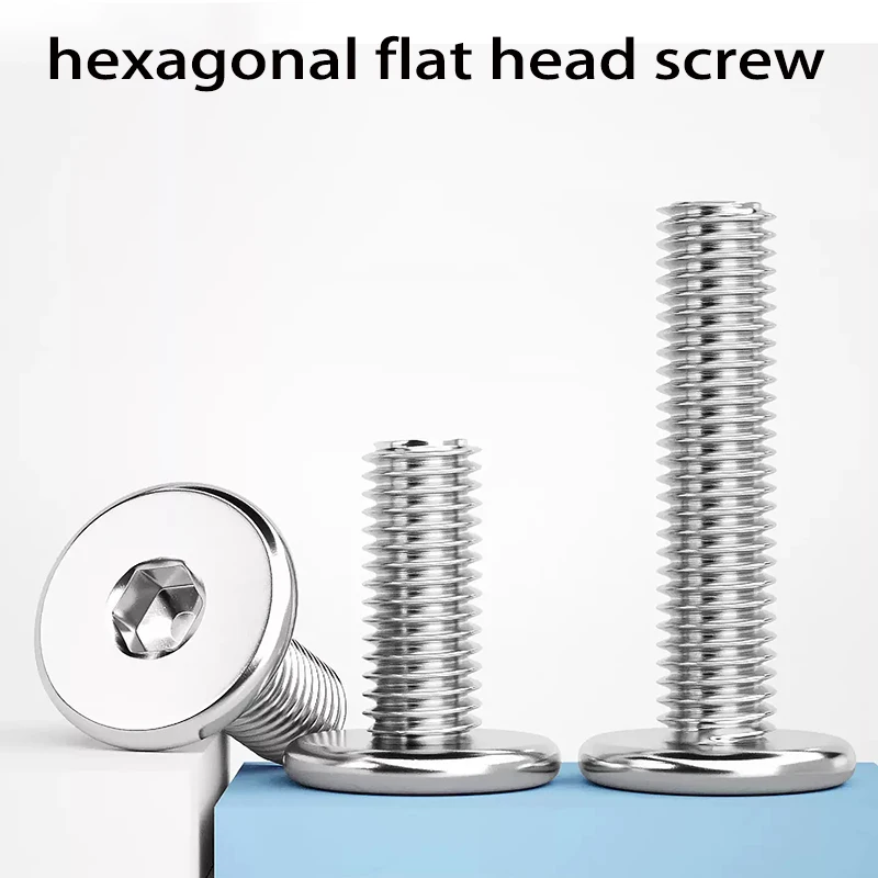 

304 A2-70 Stainless Steel Hex Hexagon Socket Ultra Thin Flat Wafer Allen Head Bolt Screw CM M2 M2.5 M3 M4 M5 M6