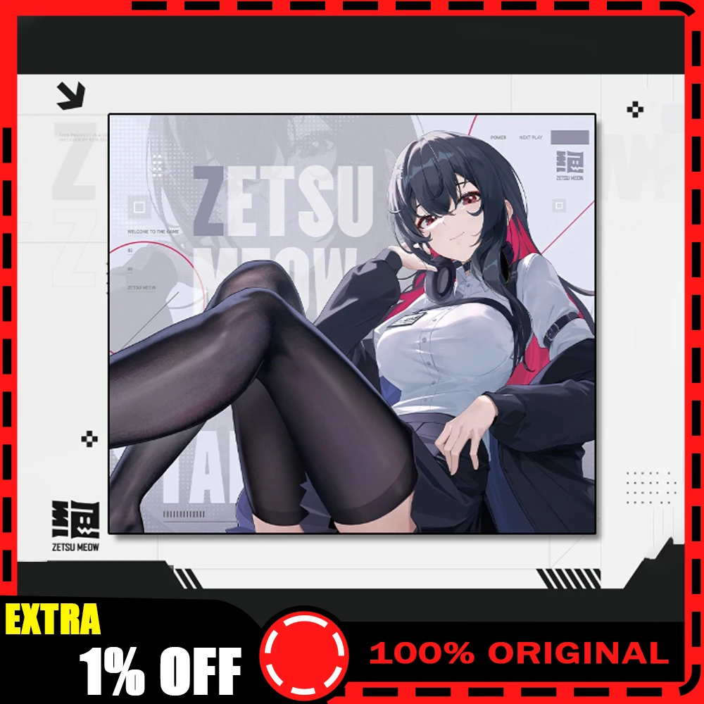 

Zetsu Meow Jue 2.0 Mousepad FPS Speed Mouse Pad Soft Smooth Skidproof For CSGO PUGB Valorant APEX Pc Accessories Gifts