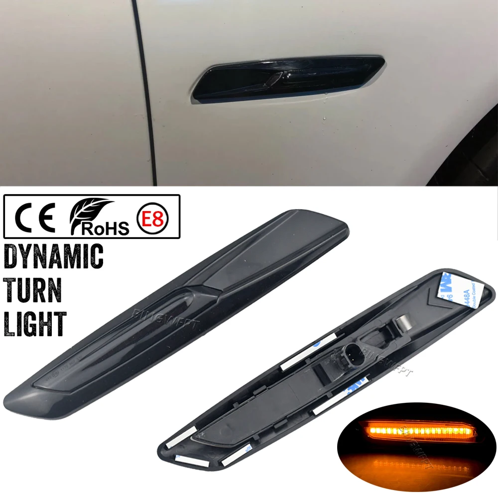 Car Led Side Marker Flowing Water Flicker Turn Light for BMW 1series E81 E81 E82 E87 E88 3series E90 E91 E92 E93 5series E60 E61