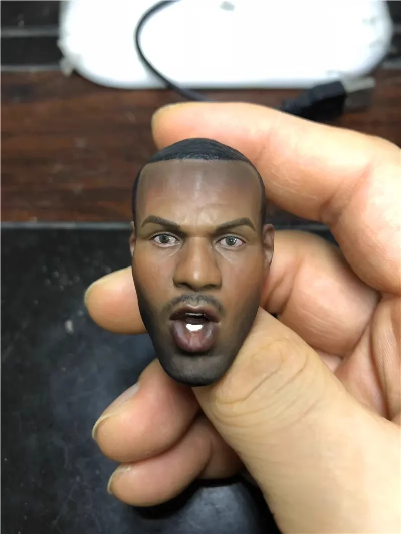 1:6 Scale Model Headscuplt Toy Basketball Headcarving Roaring Version For 12 Inch Action Figure Male Body Collection Doll Gifts