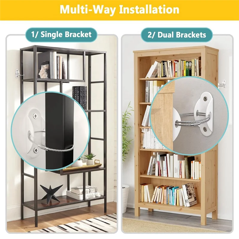 Earthquake Anchor Strap - Meubelankers voor babyproofing Anti-tip meubelankers Aardbevingsriemen
