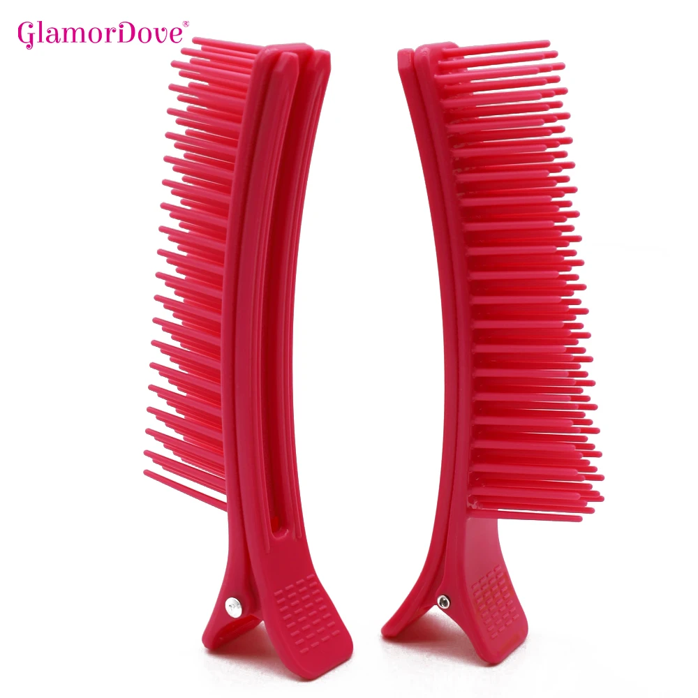 2Pcs Hair Comb Clip Styling Clips High Quality Barber Hair Clips Comb Brush Hair Sectioning Comb