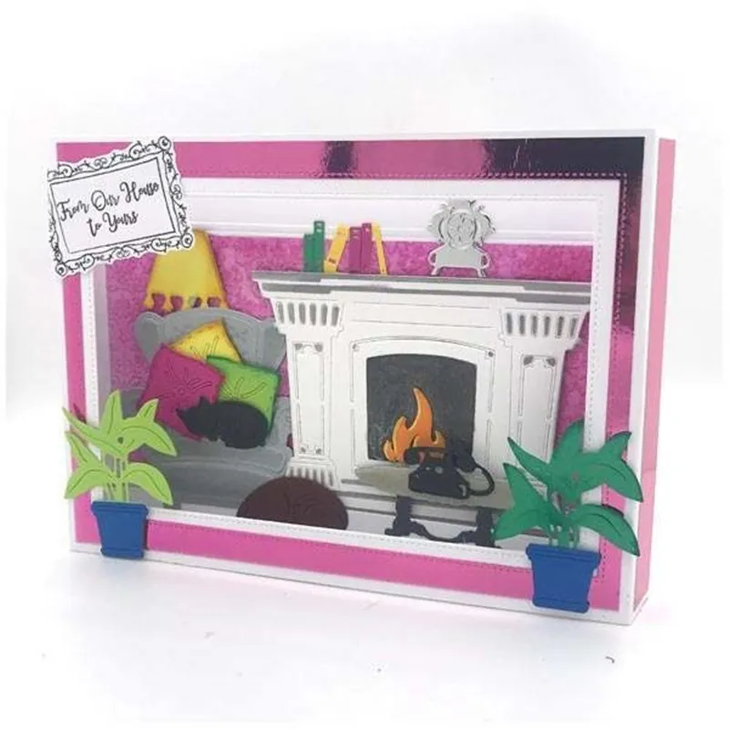 Metal Cutting Dies and Scrapbooking For Paper Making Chirstmas Timeless Room Die Set Frame Card Craft No Stamps