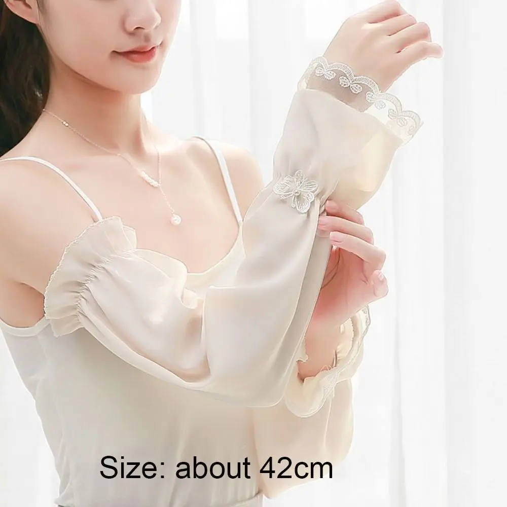 Creative Loose Fit Sunscreen Sleeves Breathable Thin Fabric Sun Protection Sleeves UV Protection Arm Sleeves Cycling