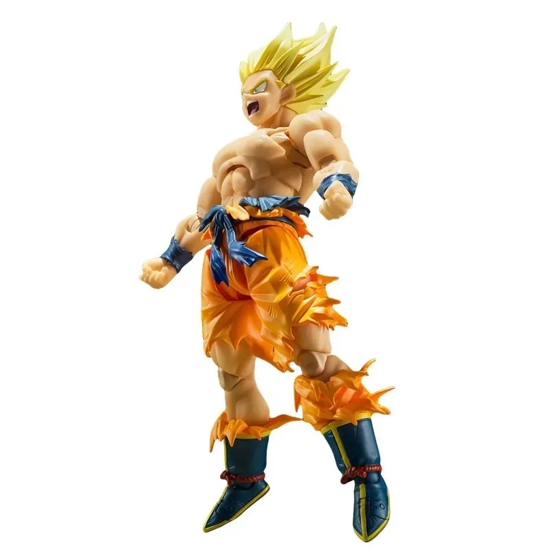 BANDAI Genuine SHF SUPER SAIYAN SON GOKU -LEGENDARY SUPER SAIYAN- Anime Action Figure Joints Movable Ornament Model Toy Kid