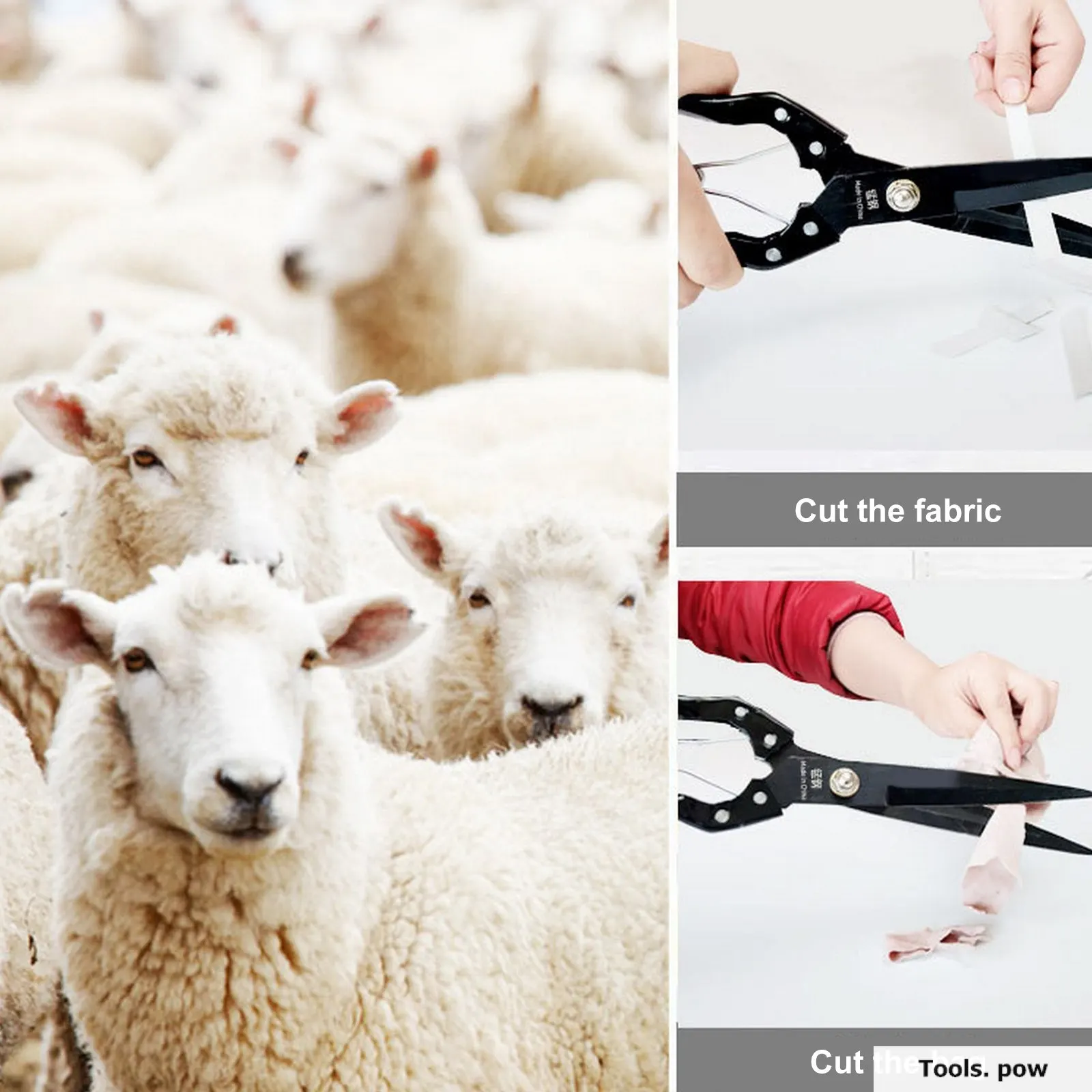 Sheep Wool Scissors Cow Lamb Hair Trimmer Shearing Farm Animal Goat Household Pet Manual Cutter Sharping Shears