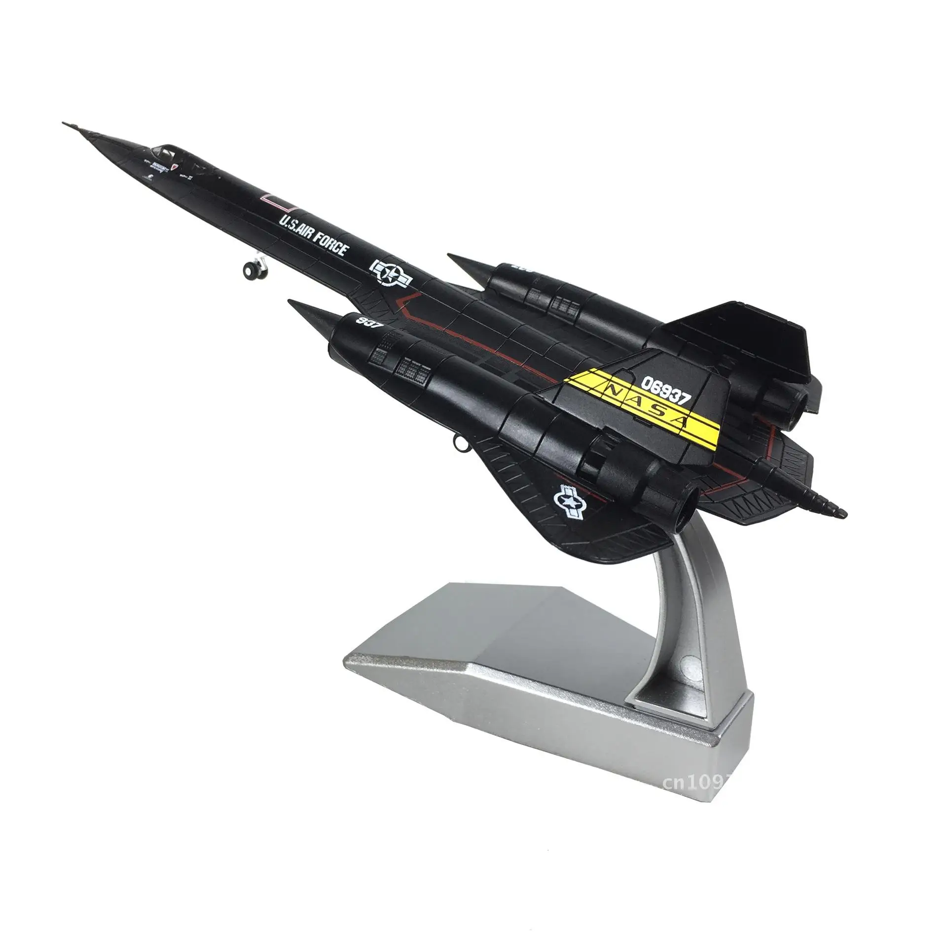 1:144 Scale US Blackbird SR-71 Reconnaissance Aircraft Alloy Fighter Jet Model Finished Product in Color Box Packaging