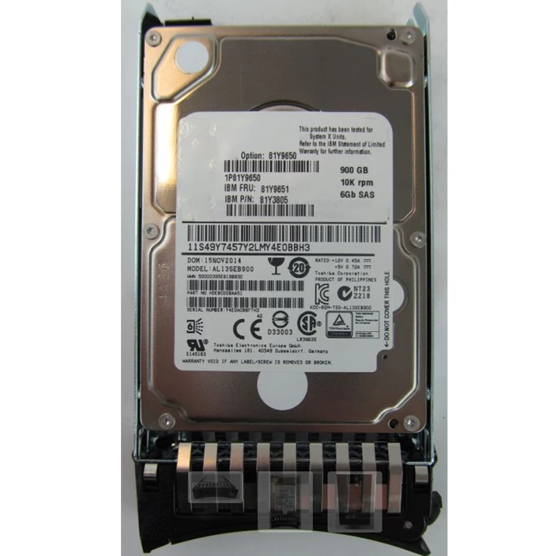 100% الجديد في الصندوق ضمان 3 سنوات 6Gb SAS FRU 81Y9651 900G 10K 2.5 تحتاج إلى المزيد من الصور الزوايا ، يرجى الاتصال بي