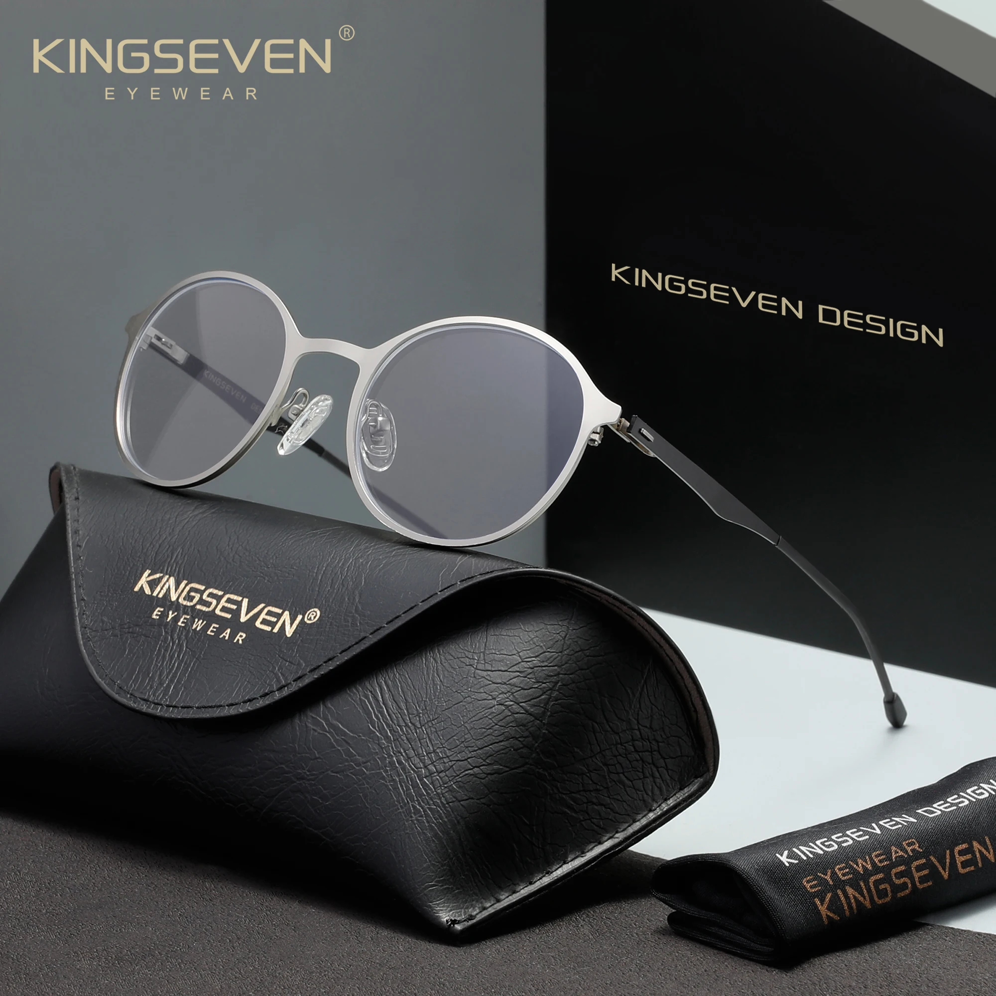 KINGSEVEN Blaulichtfilter-Brille für Männer und Frauen, ohne Stärke, zum Schutz vor Computerlicht.