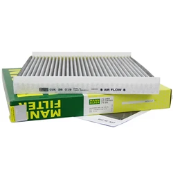 MANNFILTER CUK26019 Cabin Air Filter For HYUNDAI Sonata VII(LF) 2.0MPI 10.2020- 2.0L Hybrid 06.2016- KIA K5 2.0L 2.0T 97133C1000