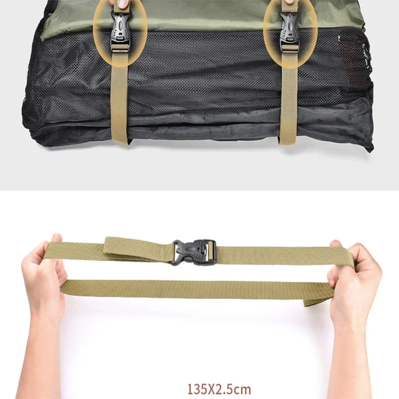 1PC Outdoor Gear Luggage Straps Buckle Type Rucksack Straps Tent Accessories Abrasion Resistant Strap Rope Fixing Ties