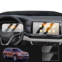 Car Touch Screen Protector for Volkswagen Atlas and Cross Sport 2024 2025 Teramont GPS Navigation Tempered Glass Protective Film