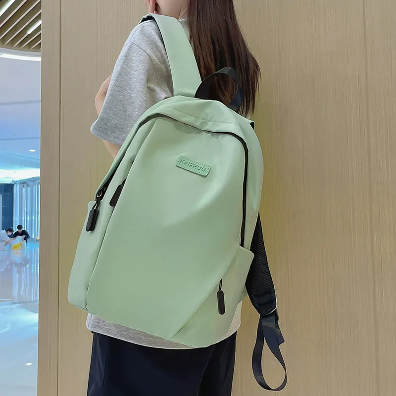 Mochila de grande capacidade simples para meninas, Mochila esportiva para viagem, Mochilas escolares para alunos do ensino médio