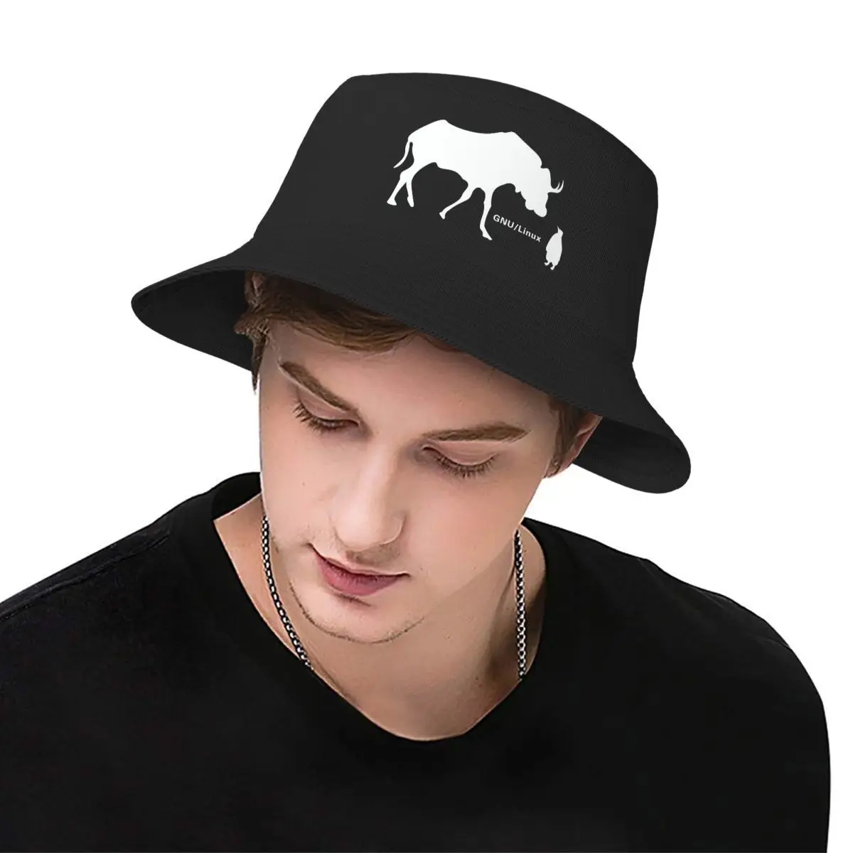 2025 Neue GNU Linux Fisherman Caps Bucket Hat Sun Beach Visor Caps