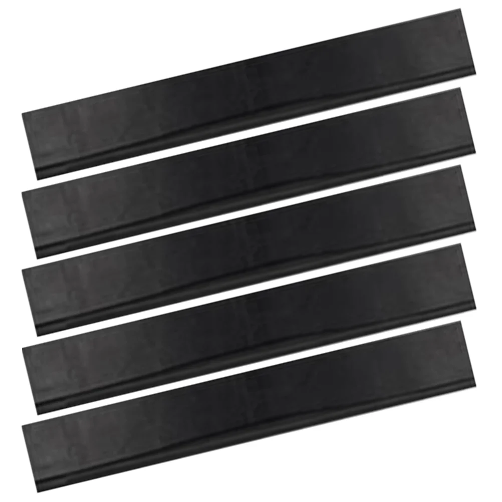 

5 Pcs Stainless Steel Glass Scraper Rubber Strip Window Squeegee Refills Cleaning Flexible Replacement Rubbers for