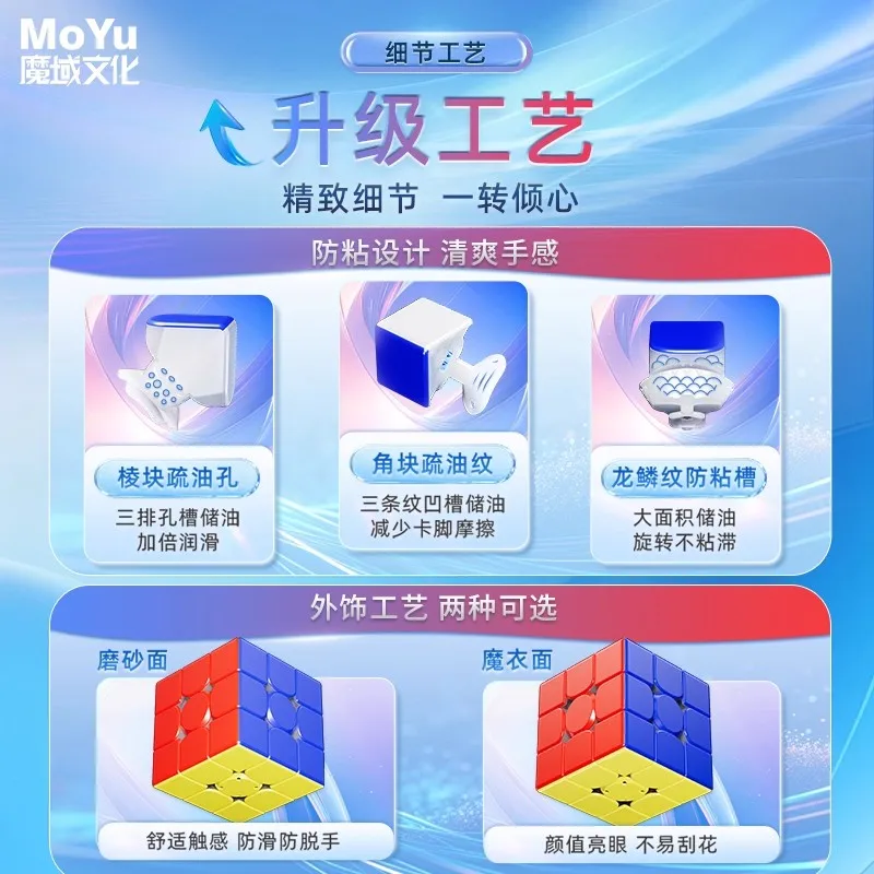 Moyu Super AoLong 3x3 Cubo 20 Núcleo de bola magnética Maglve UV AoLong 3x3 AI Maglev Cubo mágico rompecabezas juguetes para niños