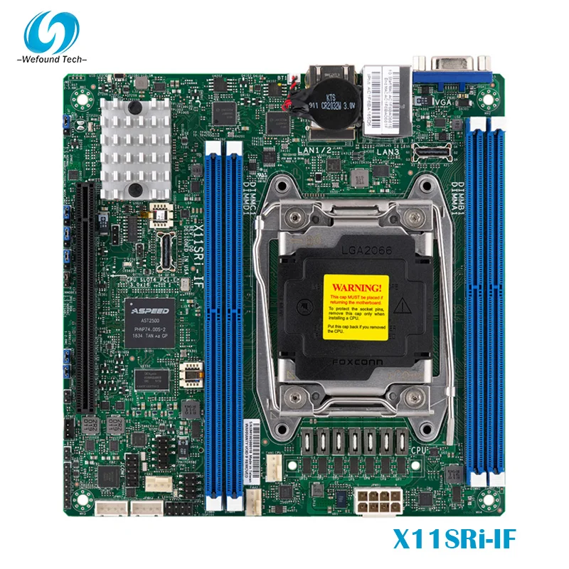 

For Supermicro X11SRi-IF Workstation Mini-ITX Motherboard LGA-2066 DDR4 C422 Chipset Support W-2100/2200 100% Tested Fast Ship