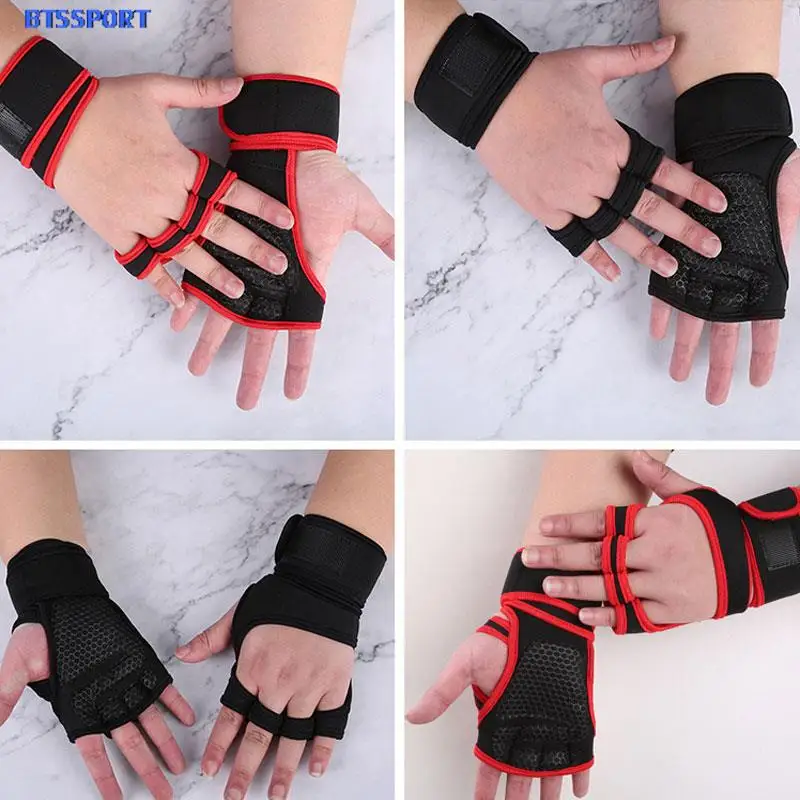 

Weight Lifting Gloves Training Gym Grips Fitness Glove Men Crossfit Bodybuilding