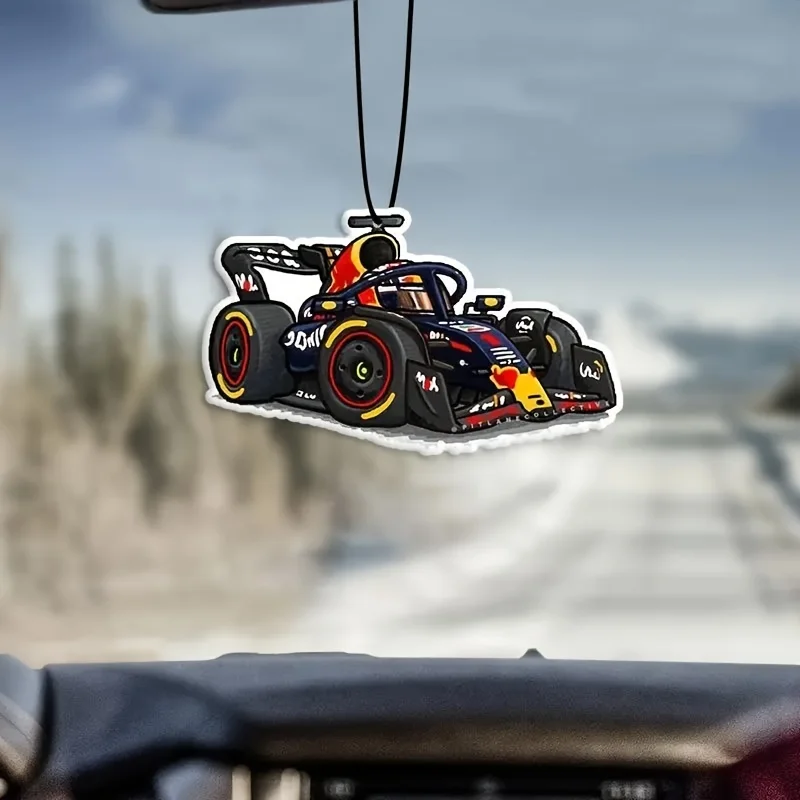 Racing Car Air Freshener Aromatherapy Race Car Fragrance Tablets Perfume Rearview Mirror Car Decoration Pendants Air Outlet Perf